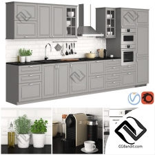 Кухня Kitchen furniture Ikea Metod Bodbyn 06