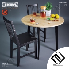 Стол и стул Table and chair IKEA 01