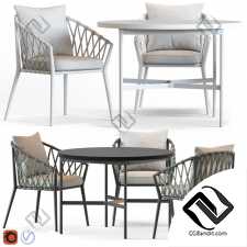 Стол и стул Table and chair Globewest Maui, Morgan