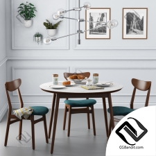 Стол и стул Table and chair West Elm 14