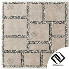 Paving tile square pebble n2