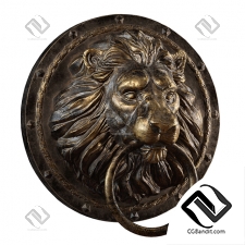 Скульптуры Sculptures Lion Head Medalion