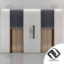 Modern elevator lobby design