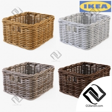 Корзина плетеная Wicker basket Ikea Byholma 2