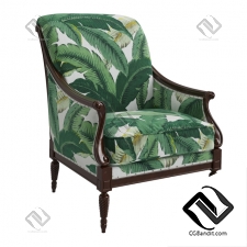 Кресло Armchair Harwood Accent Palm Leaf