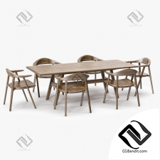 Стол и стул Table and chair BassamFellows Mantis, Kant