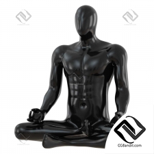 mannequin in yoga pose