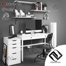 Стол и стул Table and chair workplace 001