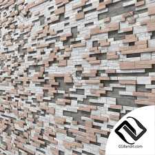 Brick clincer  decor wall many part n1