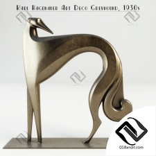 Скульптуры Sculptures Karl Hagenauer Greyhound