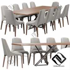 Стол и стул Table and chair Bontempi Kelly,Millennium