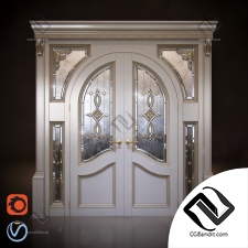 Двери Double classic doors with arch