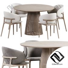 Стул Melam, стол Jeanette