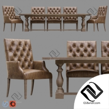 Стол и стул Table and chair Restoration Hardware 14