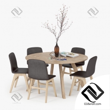 Стол и стул Table and chair Crate & Barrel