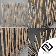Bamboo thin branch decor n3