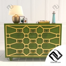 Комод Chest of drawers EMERALD,OMNILUX LAMP