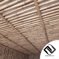 Потолок из бамбука Bamboo ceiling