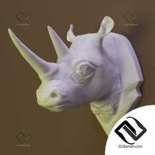 Скульптуры rhino head