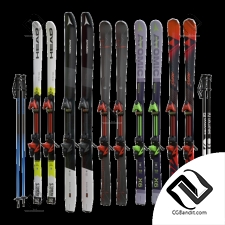 Лыжи Skiing Downhill skiing and sticks