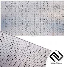 Элемент фасада perforated metal panel