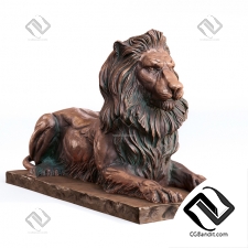 Скульптуры Sculptures Lion bronze 2