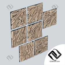 Rectangle  panel branch splinter Big n4