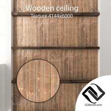 Материал дерево Wooden ceiling with beams 17