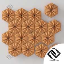 Hexagonal panel with pattern n1