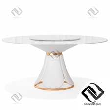 Round Rotating Dining Table