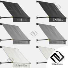 Set of straight awnings 06