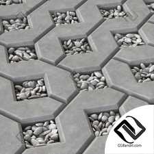 Ecoparking square stone thick