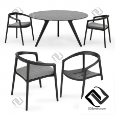 Стол и стул Table and chair MANUTTI Torsa, Solid
