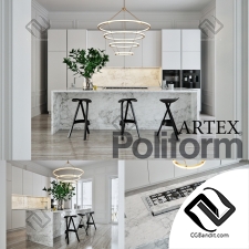 Кухня Kitchen furniture Poliform Varenna Artex 08