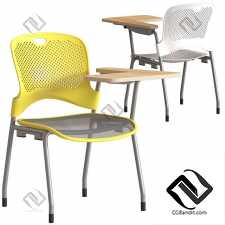 Herman Miller Caper Stacking Chair with table