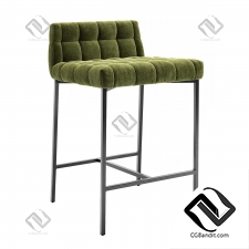 Стул CB2 Gabe Pesto Tufted