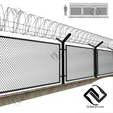 Экстерьер Barbed wire fence