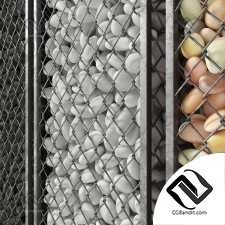 Gabion pebble oval low n5