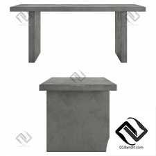 Farmhouse 71 Concrete Dining Table by Homary
