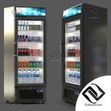 Refrigerator with drinks