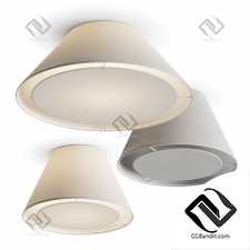 Потолочный светильник Crate and Barrel White Tapered Linen