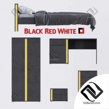 Детская мебель Black Red White