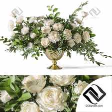 Букеты White Rose Dahlia Big bouquet