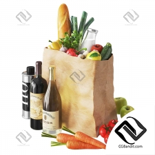 Vegetables in a paper bag