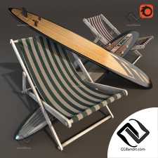 Экстерьер Sun loungers and surfboards