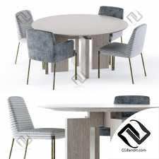 Стол и стул Table and chair Kelly Wearstler Ida.Melange