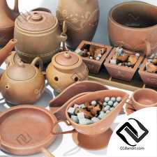 Dishes clay decor n16 / Посуда из глины №16