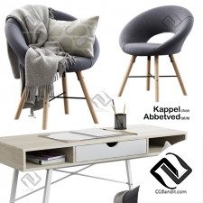 Стол и стул Table and chair Jysk Kappel, Abbetved