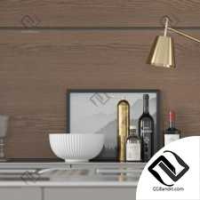 minimalist kitchen 3d scene интерьер