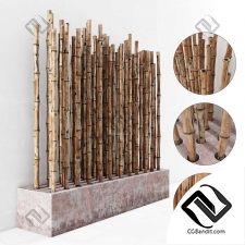 Bamboo red concrere fundament